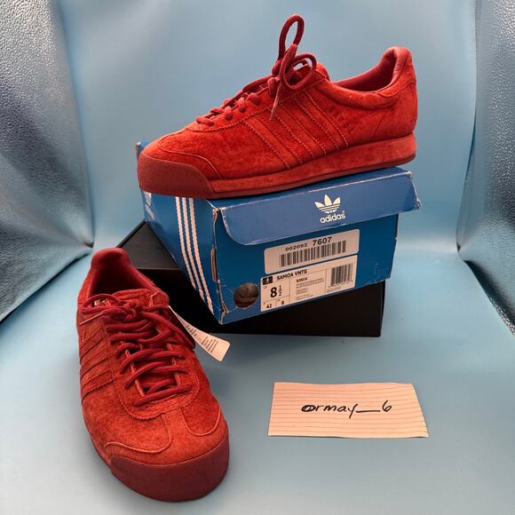 adidas Samoa VNTG 'Mystery Red' m8.5 w10 - Picture 1 of 12